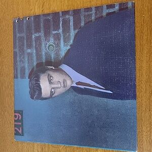 ELVIS PRESLEY Vintage Vinyl Record w/ Cover - Reconsider Baby 1985 Blue Vinyl